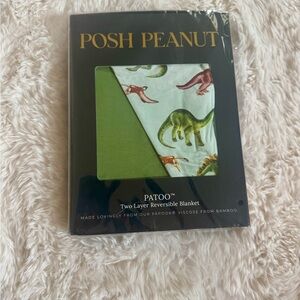 Posh Peanut Dinosaur Print Reversible Patoo blanket